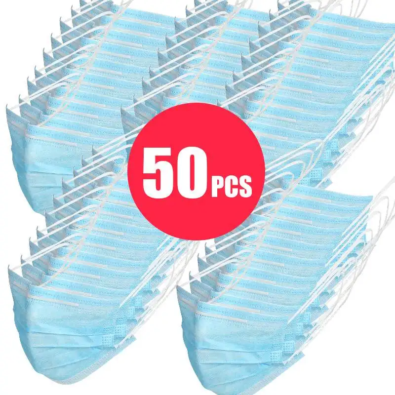 

50 pcs KN95 Dustproof Anti-fog And Breathable Face Masks 95% Filtration N95 Masks Features as KF94