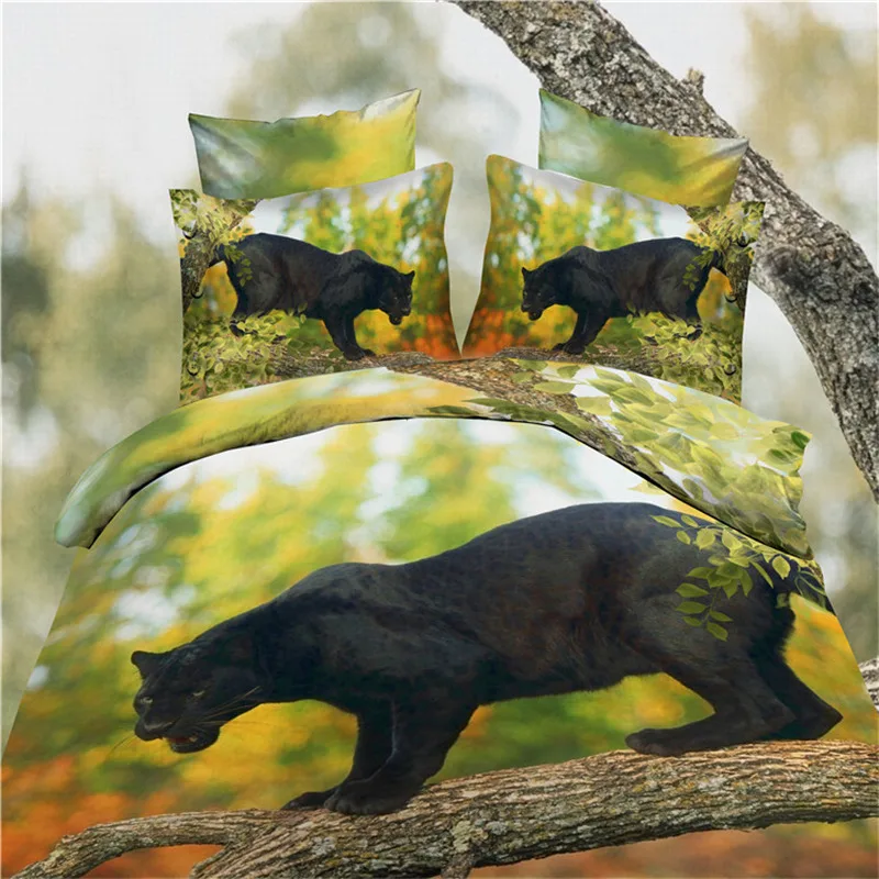 Новинка, 3D комплект постельного белья, черное постельное белье, Розовый пододеяльник, набор из хлопка и полиэстера, 3d набор постельного белья с животными, 4 шт., постельное белье для взрослых с цветами