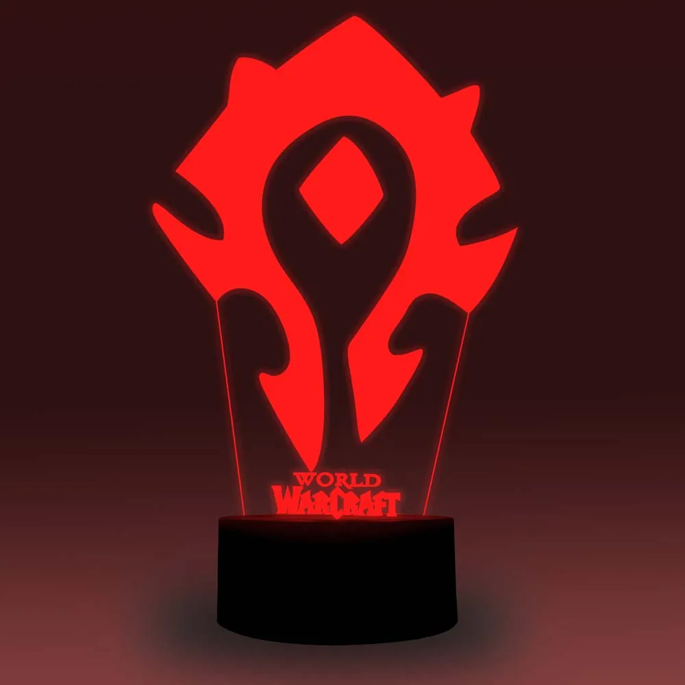 NiteApps 3D World Warcraft ночник настольная лампа Иллюзия украшение лампа подарок на день рождения приложение/сенсорное управление