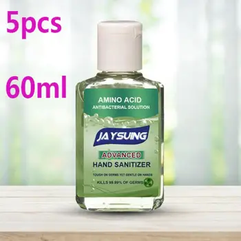 

5pcs 60ML Hand Sanitizer Protable Hand Wash Gel Alcohol-free Water Saving Soft Hand Cleaner Disposable Gel Hand Cleaning
