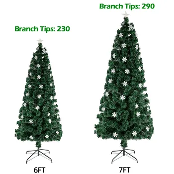 

7FT Small Light Fiber Optic Christmas Tree 290 Branches