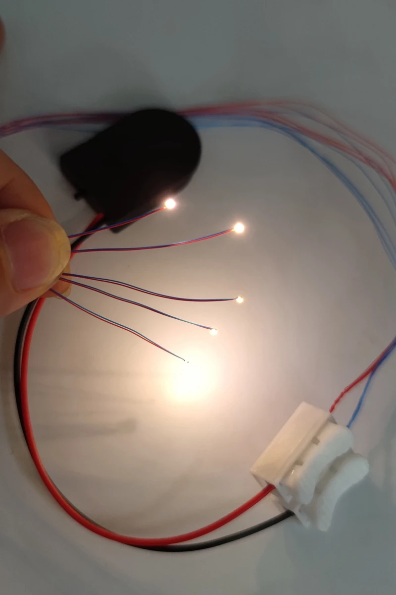 5PCS Pre-wired #0402 Smd Leds 3v 10 Colors 30cm Connection Wires,hobby Model Kit Railroad/Railway/Starship/Gundam Lighting