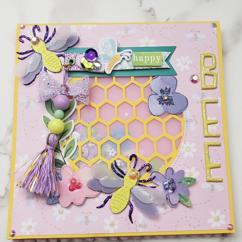 Fustelle a forma di mignolo per carta da cuocere a nido d'ape, in metallo, per fai da te, artigianato, scrapbooking, cartoline di carta, stencil Argento