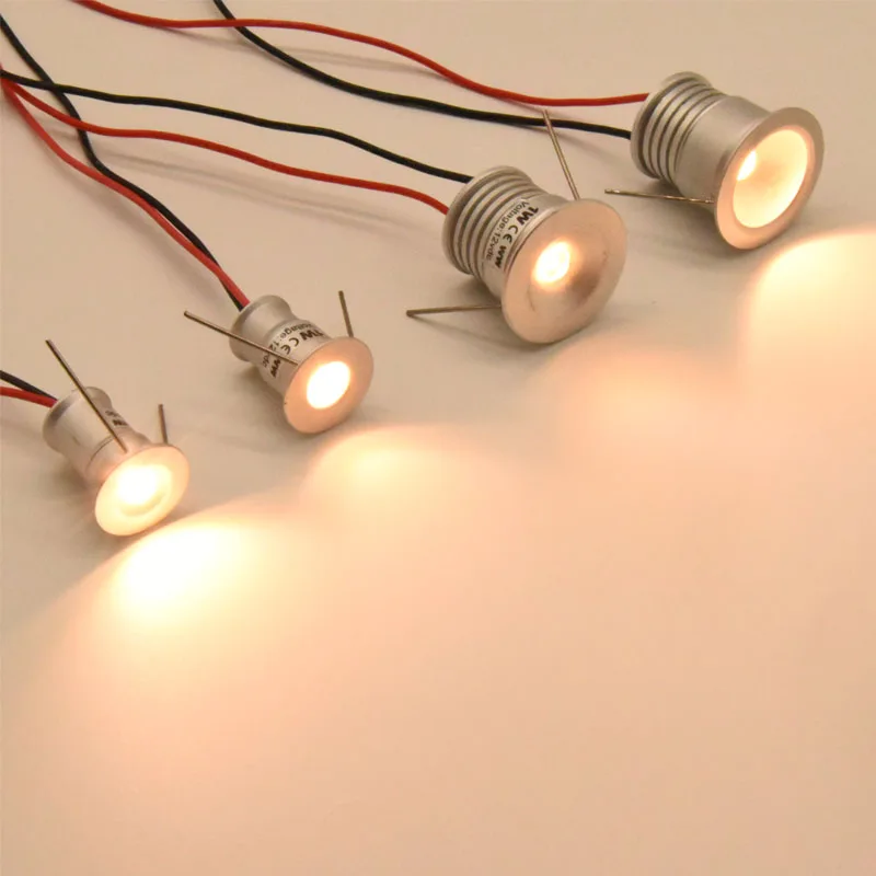LED Spotlight RGB 1W IP65 12V 24V 15mm 25mm Indoor Dimmable