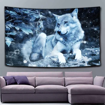 

Tapestry Hippie Home Decorative Wall Hanging Tapestries Wolf deer Towel Yoga Mat Bedspread Table Cloth