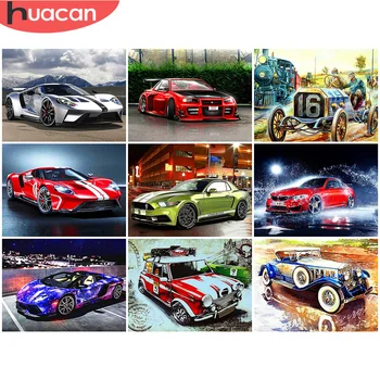 

HUACAN 5D Diamond Embroidery Car Full Square Painting Landscape Picture Handcraft Mosaic Art Kit Home Decoration