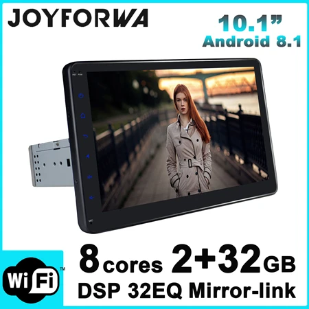 Carplay DSP 10.1" 2Din Android 8.1 Car Multimedia Radio for Volvo S80 S60 S40 XC90 GPS Subwoofer SPDIF DVR DAB+ WiFi 4G SIM OBD - Цвет: 10inch 2GB 1Din