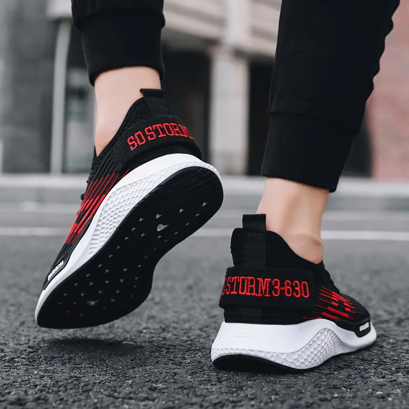 

2019 Summer New Style Breathable Fly Woven MEN'S SHOES Casual Sports Men Mesh Light Sports Running Shoes