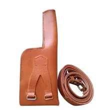 WW2 WWII MAUSER C96 GUN LEATHER HOLSTER BROOMHANDLE WITH STRAP CUOIO