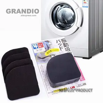 

4 Pack Washing Machine Anti Vibration Pads EVA Non Slip Shock Absorption Fridge Furniture Chair Table Legs Protect Mats