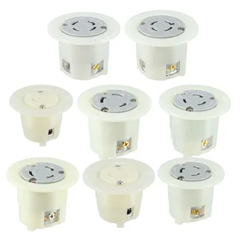 

uxcell 1Pcs Locking Flanged Outlet NEMA Grounding Industrial Grade for Generators Ups Power Transfer Switches Long Life