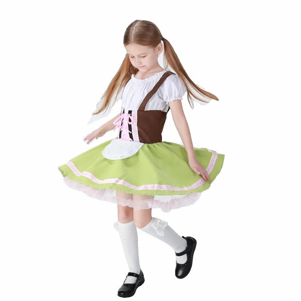 Детский карнавальный костюм Октоберфест наряд на шнуровке Bavaria Festival Gretel милое