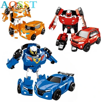 

Simulation Animation Deformation Robot Popular Children's Cartoon Deformation Car Model Toy Garage Kit Action Figures Toys