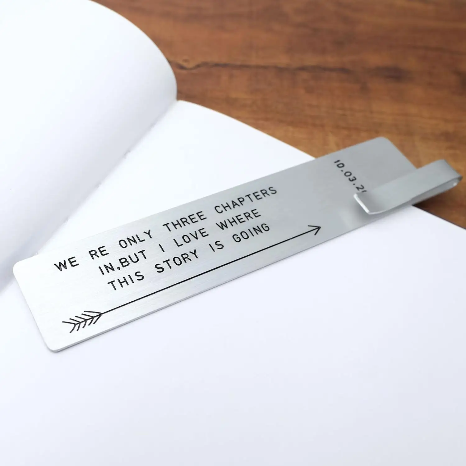 

Personalized Bookmark Custom Engraved Any Words Bookmark Christmas Gift for Reader Gift for Book Lovers