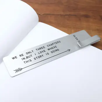 

Personalized Bookmark Custom Engraved Any Words Bookmark Christmas Gift for Reader Gift for Book Lovers