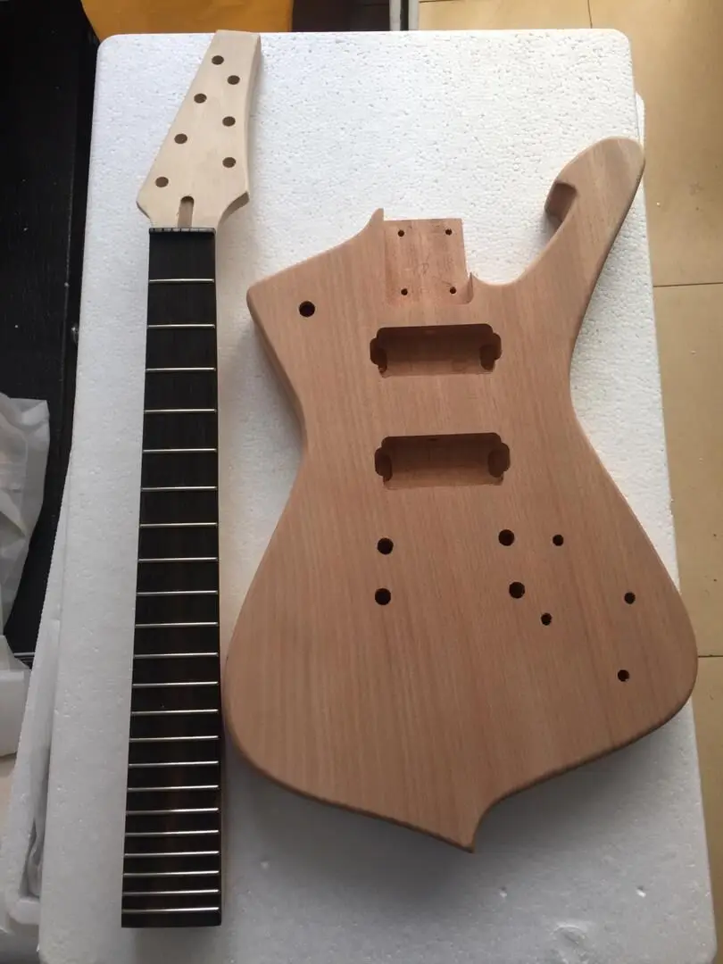 DIY Electric Guitar kit 7 String IBZ Mahogany Body Maple Neck Rosewood Fretboard 22 Fret
