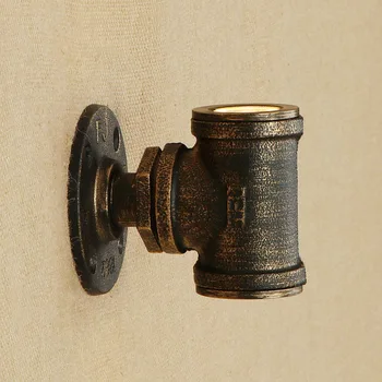 

Wall Lamp Vintage Sconce Lights Iron Rust Water Pipe Retro for Bedroom Restaurant Bar Bathroom LED Loft Industrial 2 Lights E27