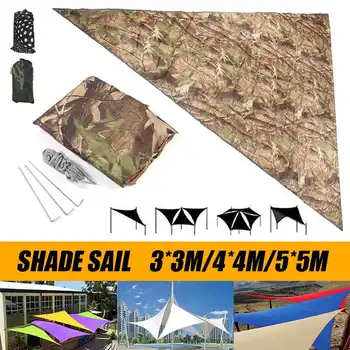 

Sun Shade Sail Waterproof Triangle Camouflage Sun Shelter Garden Patio Canopy Swimming Pool Camping Hiking Yard Sail Awning