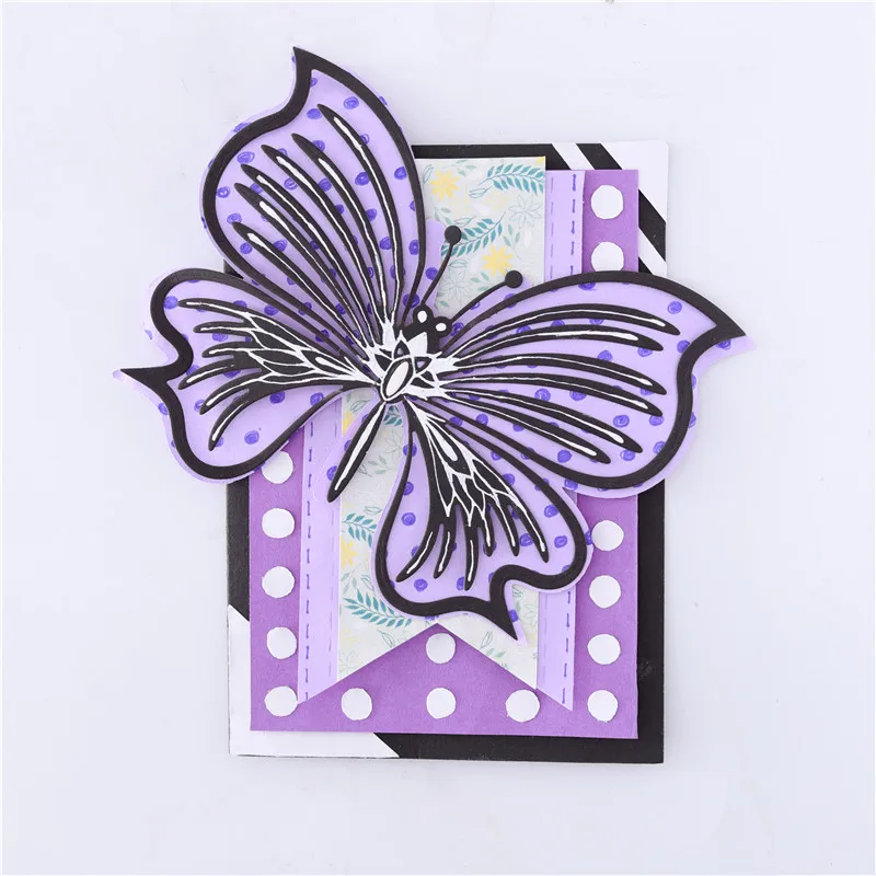 

InLoveArts Flower Butterfly Cutting Dies 132*103mm for Craft Die Scrapbooking Embossing Stencil DIY Die Cut Card Decoration New