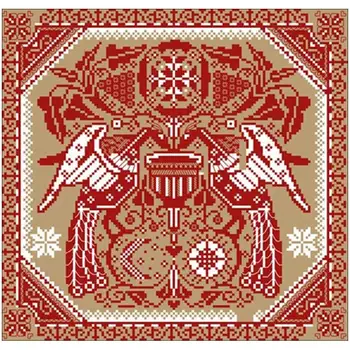 

Monochrome figure peacock totem patterns Counted Cross Stitch 11CT 14CT 18CT DIY Cross Stitch Kits Embroidery Needlework Sets