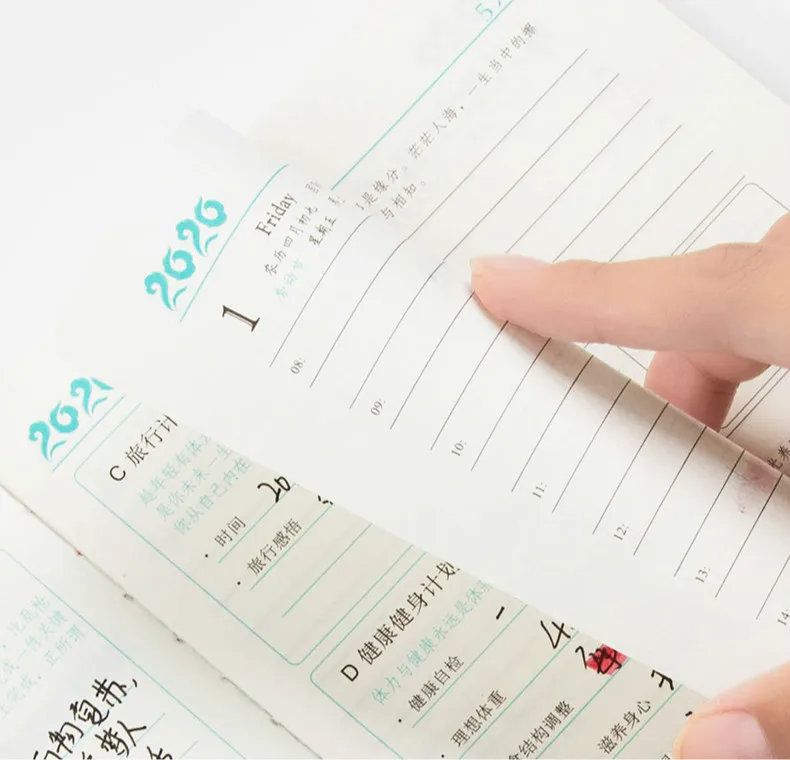 A5 Creative Kawaii Girl Agenda Planner Organizer Notebook Soft Thicken Daily Weekly Diary Journal Stationery Gift Supplies
