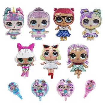 

Toy Balloon Surprise. Doll L.O.L. Aluminum Balloon Set Combination Birthday Party Decoration Supplies Bar Decoration Balloon