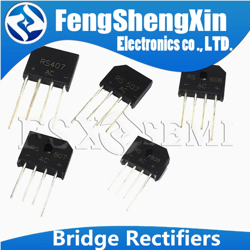 5pcs Rs407 Rs507 Rs608 Rs807 Rs808 Bridge Rectifiers - Integrated ...