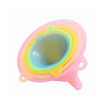 

5pcs/set Small Medium Large Variety Liquid Colorful Plastic Funnel Oil Funnel Small Medium Liquid Kitchen Set WB1586