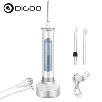 

DIGOO DG-M1 USB Rechargeable Dental Water Flosser Portable Waterproof Oral Irrigator Pick 4 Modes with Mode Memory Function