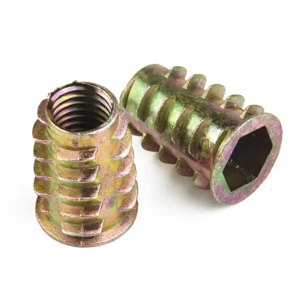 per mobili in legno Confezione da 50 dadi filettati M5 x 10 mm in lega di zinco per mobili in legno Confezione da 50 dadi filettati M5 x 10 mm in lega di zinco