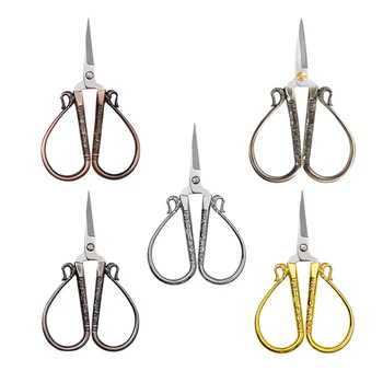 

MIUSIE Retro Stainless Steel Small Scissors Embroidery Tools DIY Handmade Supplies Cross Stitch Household Sewing Tailor Scissors
