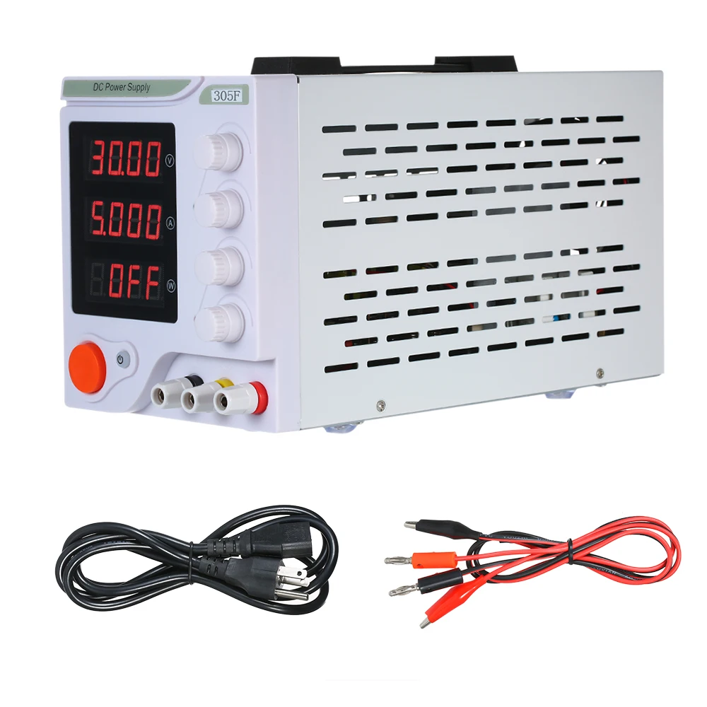 Adjustable Power Supply Mini Voltage Regulator 30V 5A DC 4 Digits Display Switching Power Over-voltage Over-current Protection