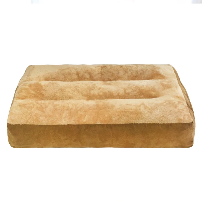 Коврик для собак для домашних животных Питомник для больших собак средних кошек Съемный и моющийся питомник для собак зимняя теплая кровать для кошек - Цвет: Brown