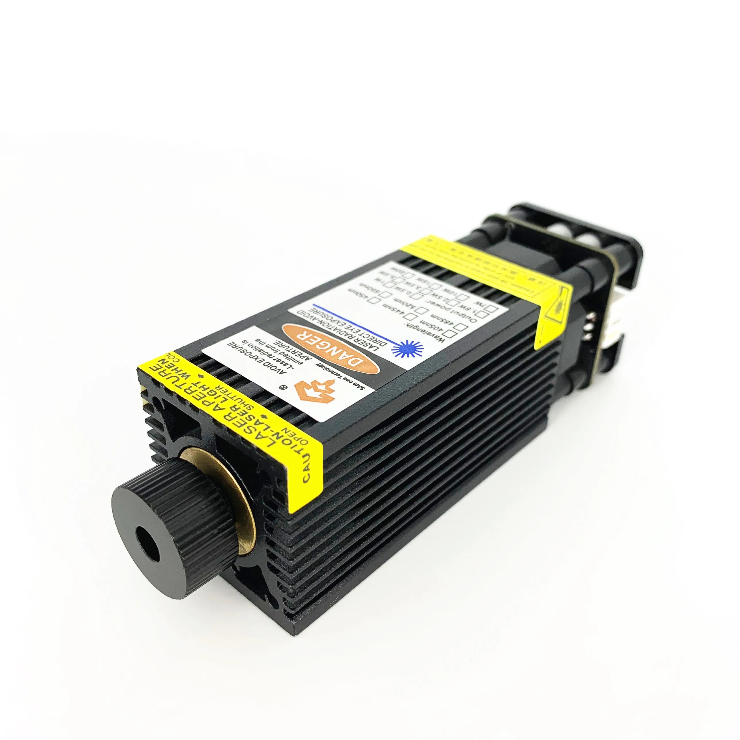 

Laser CNC 7W laser head 7000mw 33mm blue laser module DIY for CNC wood router DC12V TTL PWM D-ZK3 efficient light transmission