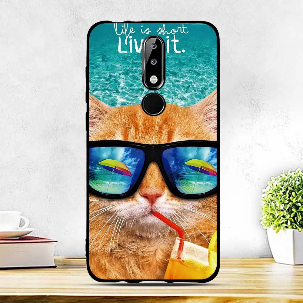 Чехол для Nokia 5,1 Plus, чехол 5,86 дюйма, TPU, Мягкая силиконовая задняя крышка для Nokia X5, оболочка, Fundas для Nokia 5,1 Plus, чехол для телефона s