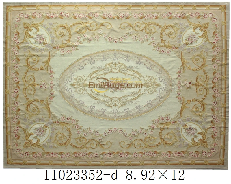 Ручной работы aubusson ковер спальня маленький роскошный, Классический Двор гостиной дверь - Color: 11023352-d