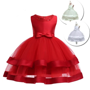 

Childresn Clothes Birthday Dresss Vestidos Infantil Sleeveless Princess Party Kids Dresses for Girls Cute Children Clothing