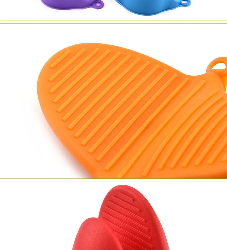 Silicone Hand Clip Oven Heat Resistant Hand Microwave Oven Insulated Gloves Bakery Gloves Silica Gel Anti-hot Gloves
