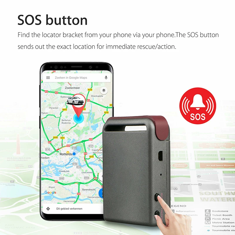 

Portable GPS Tracker Strong Signal Magnetic Locator Real Time Vehicles Kids Car GSM GPRS Locator Pet Anti-lost Tracker