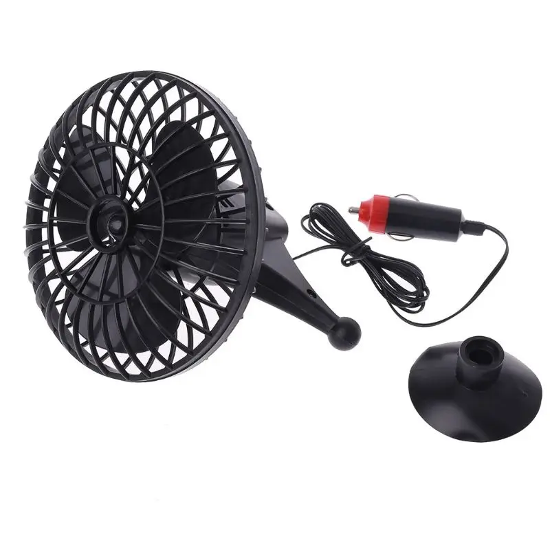 1PC Plastic 12V Powered Mini Truck Car Vehicle Cooling Air Fan Adsorption Summer Gift Black | Автомобили и мотоциклы