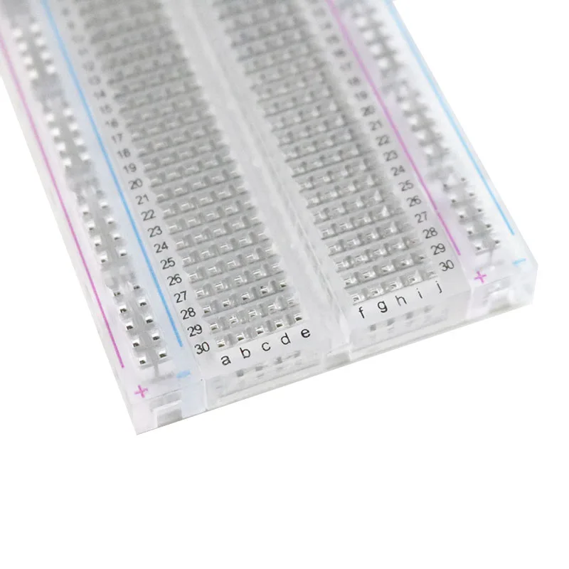 20 шт. мини хлеб доска/Макет 8,5 см x 5,5 см 400 отверстия прозрачный/белый DIY электронная экспериментальная универсальная печатная качество