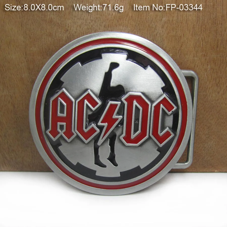 Bucklelub Ретро цинковый сплав ACDC музыкальный ремень пряжка западные джинсы Подарочный ремень пряжка FP-03344 Оловянная отделка Прямая