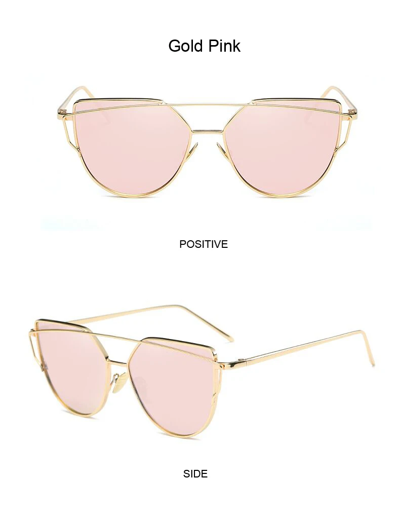 reader sunglasses Designer Cat Eye Sunglasses Women Metal Colorful Mirror Fashion Sun Glasses Female High Quality Pink Shades Oculos De Sol cute sunglasses