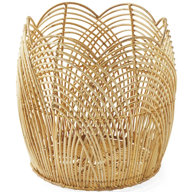 Plant basket Handmade rattan storage basket rattan woven basket for plants 6