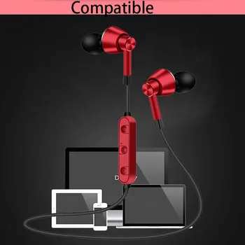 

For Iphone Samsung Xiaomi Magnetic Wireless Bluetooth Sport Earphone With Mic Xt11 Headset Phone Neckband Earbuds Earphone#G1