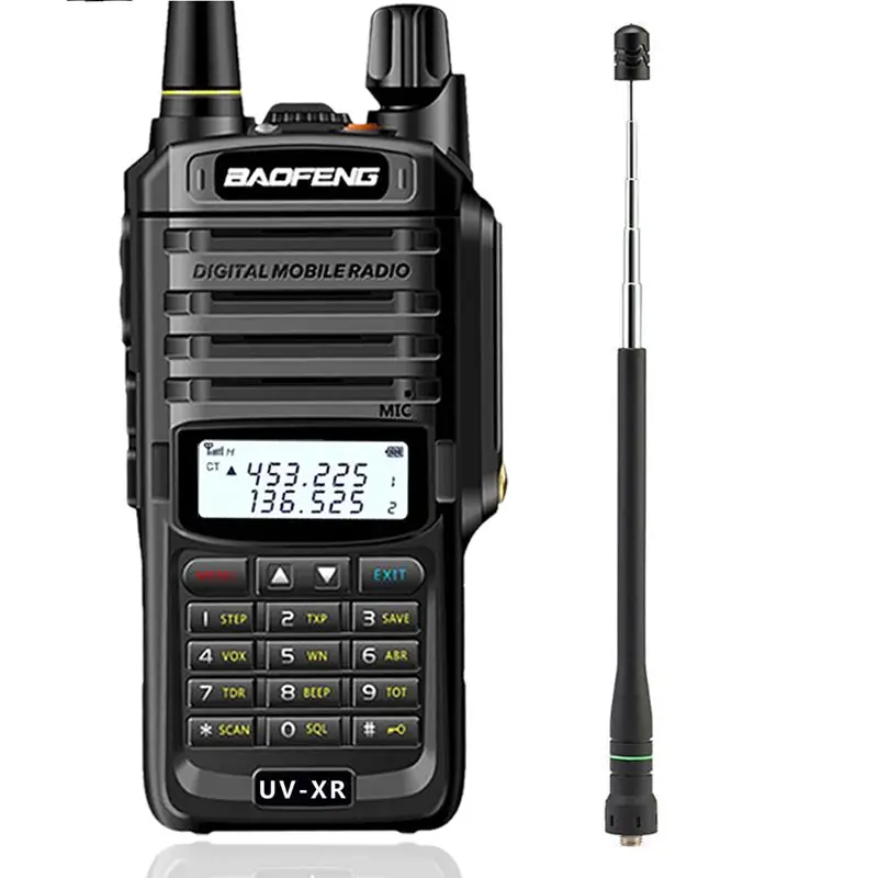 Baofeng UV-XR uv-9r uv9r плюс Водонепроницаемый иди и болтай Walkie Talkie 10 Вт мощное радио CB Портативный 10 км дальность двухстороннее радио - Цвет: add 775 longer radio