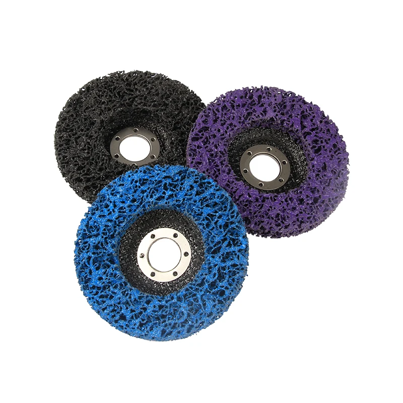 

1PC 100x16mm Grinding Disc Cleaning Strip Wheel For Paint Rust Grinder Remover Tools 3 colors Purple Blue Black