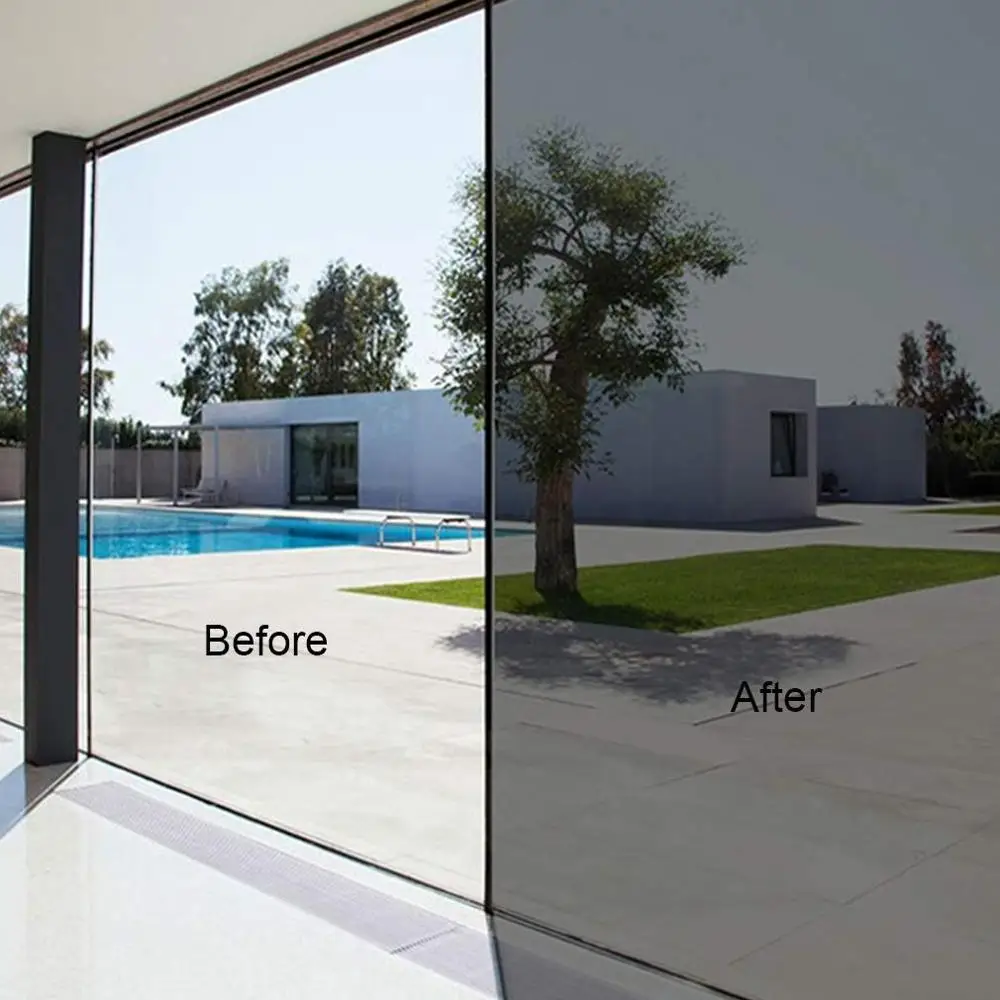 Черная серебряная Солнцезащитная пленка самоклеящаяся с защитой от УФ лучей
