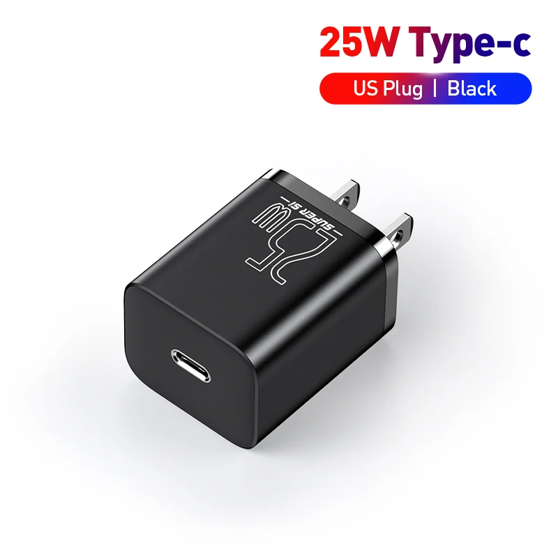 usb c 30w Baseus USB C Charger 25W Support Type C PD Fast Charging Portable Phone Charger For Samsung S20 S21 Ultra Xiaomi 10 Pro Tablet powerbank quick charge 3.0 Chargers