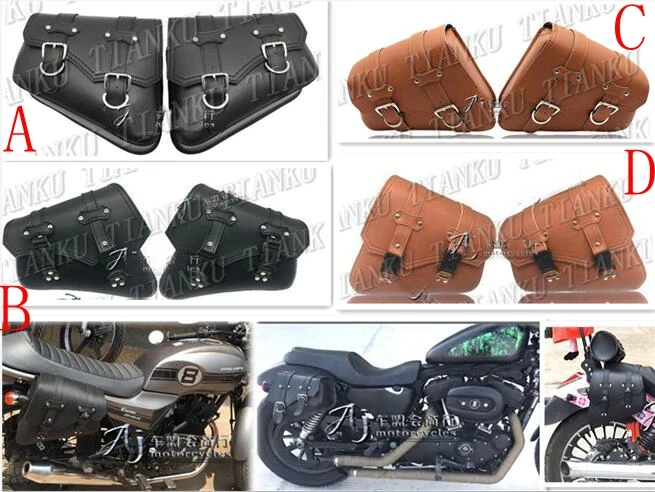 leather side bags for motorcycle